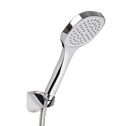 TATAY Alcachofa Ducha Tokio con Soporte y Manguera 1.5M, 10 cm de Diámetro, de ABS, 1 posición, Sistema de Ahorro de Agua y Antical, Cromado