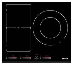 EDESA 922272008 Induction hob | Model: EIM-6330 HT B | 3 Cooking Zones | 9 Power Levels + Booser | Width 60 cm Finish, Ceramic, Black/White