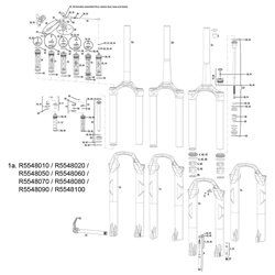 RockShox Underben SID XXWC 26 tum 9 mm snabbutlösning skiva svart/silver 32 mm (endast 120 mm chassi), 11.4015.548.080