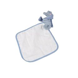 Bébé Douceur, Doudou Lange 18 x 18 cm Hippocampe 70% Coton - 30% Polyester Ocean
