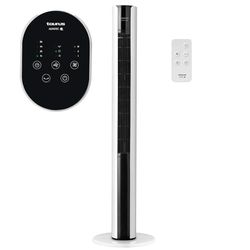 Taurus Amazing Babel Infinite Torenventilator, 50 W, hoogte 110 cm, 3 snelheden en 3 modi, timer tot 15 uur, auto-off, afstandsbediening en touch-schakelaar, antislip bodem, stil, zwart