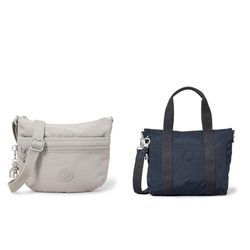 Kipling Arto S, Crossbody Unisex-Adulto, Grigio, 3x25x21 cm Asseni Mini, Tote Donna, Blu (Blue Blue 2), Taglia unica