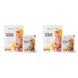The Eye Doctor Sensitive Baby Eyelid Wipes - 20x Safe Sterile Eye Wipes for Gentle Daily Baby Care - Preservative, Detergent & Fragrance Free - Individually Wrapped (Pack of 2)