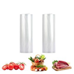 ASelected 2 rotoli di sacchetti sottovuoto, 20 x 600 cm, per tutte le macchine sottovuoto, resistenti e antistrappo, adatti per Sous Vide, riutilizzabili, rotoli sottovuoto