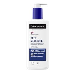 Neutrogena Formula norvegese, lozione per il corpo profonda idratante (250 ml), lozione per il corpo ad assorbimento immediato per 72 ore di umidità intensa, lozione per la cura della pelle secca non