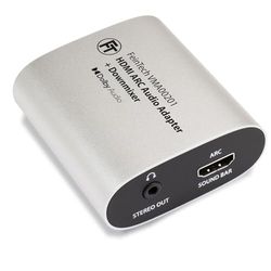 FeinTech VMA00201 HDMI-ARC Adaptador Audio de TV con decodificador Dolby Digital 5.1 Convertidor para Auriculares Altavoces Sistema Estéreo con Control de Volumen Paso de la Barra de Sonido Soundbar
