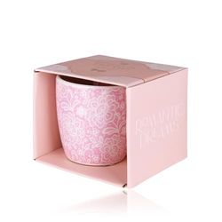 Accentra Set da bagno Romantic DREAMS in confezione regalo, con crema per mani e unghie, 20 g, tazza (circa 250 ml), profumo: Tea Rose & Velvet - rosa/azzurro/oro