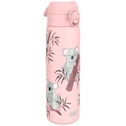 Ion8 Borraccia Inox Leggero, 600ml, Non Isolato, a Prova di Perdite, Facile da Aprire, Serratura Sicura, Lavabile in Lavastoviglie, Adatta a Portabicchieri, Durevole, Design Koala