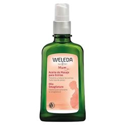 Weleda Óleo de massagem para estrias, óleo corporal, evita e reduz as estrias, 100% natural, com óleos essenciais, vegana, 100 ml, a embalagem pode variar