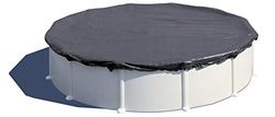 GRE CIPR301 - Bâche d'hiver pour piscines Rondes de 300cm de diamètre, épaisseur 120g/m². Couleur Noire