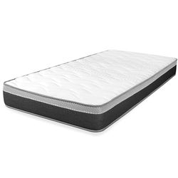 WIN REST Young Foam Matelas 105 x 180 cm pour lit Simple, fermeté Moyenne, Hauteur 20 cm, Viscogel, Noyau en Mousse Haute densité, Mousse profilée, Anti-acariens et hypoallergénique