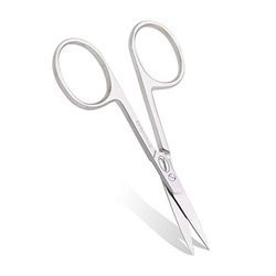 Fine Lines - Forbici sottili per unghie - Forbici dritte in acciaio inox per donne e uomini - Forbici per manicure argento per unghie, cuticole e capelli - Adatto per manicure, pedicure, capelli e