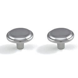 cyclingcolors 2 x Drawer Knobs Polished Chrome 20 mm Furniture Style Door Handle Dresser Cupboard Home Screw