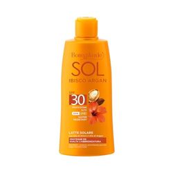 Bottega Verde - SOL Hibiskus Argan - Kroppsmjölk - förbättrar solbränna - högskydd SPF30 (200 ml) - vattenbeständig