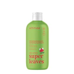 ATTITUDE Shampoo and Body Wash for Kids, EWG Verified Hair and Body Cleanser, Dermatologically Tested Soap, Plant and Mineral Based Bath Products, Vegan, Watermelon and Coco, 473 mL