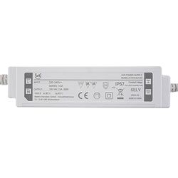 SeKi Driver LED 24 V DC 60 W 2,5 A tensione costante; trasformatore impermeabile IP67, alimentatore, trasformatore, alimentatore di commutazione; nessun carico minimo, nessun rumore/LED sfarfallio,
