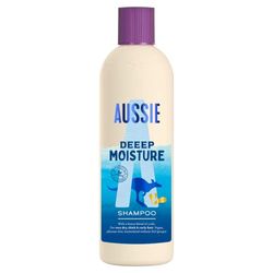 Aussie Deeep Moisture Vegan Ultra-Rich Shampoo - For Very Dry, Thick and Curly Hair - with Avocado Oil, Jojoba Oil and Macadamia Nut Oil, 300ml