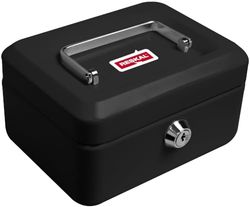 Caja de monedas Reskal de metal 8 x 15,2 x 11,5 cm negro