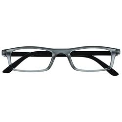 OPULIZE The Reading Glasses Company Matt Grey Black Lightweight Readers Designer Style Mens Womens Spring Hinges R17-7 +3.00