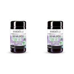 Nutriva Basival Detox, integratore alimentare a base di Sali minerali e Clorella. 60 compresse. Detox, azione depurativa e antiossidante. Vegano (Confezione da 2)