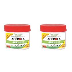 HERBESAN®- ACEROLA PREMIUM - Haute concentration en Vitamine C-Réduction de la fatigue - Acérola naturelle - 90 comprimés à croquer (Lot de 2)