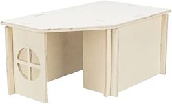 TRIXIE Casa per piccoli animali senza staffe e chiodi per coniglio casa Holm, sistema a incastro, coniglio, 50 × 23 × 33 cm - 61241