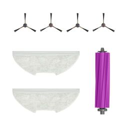 EUREKA Pièces de Rechange Authentiques compatibles avec aspirateur Robot E20 Plus, kit de Rechange Comprenant : 1 Brosse Rouleau + 2 filtres HEPA + 4 brosses de Balayage des Bords + 2 serpillères