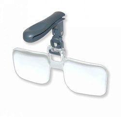 Carson VisorMag loupe de lunettes à mains libres pour attacher aux chapeaux et aux casquettes, grossissement de 2,25x (VM-14)