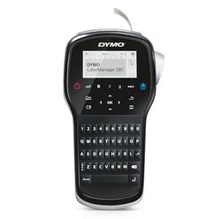 DYMO-etikettskrivare | Laddningsbar, bärbar LabelManager 280-etikettskrivare, enkel att använda, smarta tangenter, QWERTY-tangentbord, PC- och Mac-anslutning, för organisering hemma och på kontoret