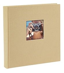 goldbuch Fotoalbum med linne, beige, 25 x 25 x 4 cm