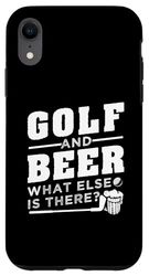 Golf And Beer Design For Men Case for iPhone XR