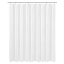 N&Y HOME Cortina de Ducha de Tela Extra Ancha y extralarga, 274 x 213 cm, Calidad de Hotel, Lavable, Cortinas Blancas para baño SPA con Ojales, 108 x 84 Pulgadas