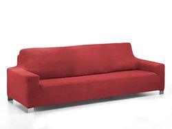 Martina Home Copridivano Super Elastico Multi Adattabile Daytona, Poliestere Cotone, Rosso, 4 Posti