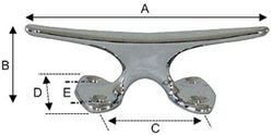 CHR.BR BALUSTER CLEAT 130MM