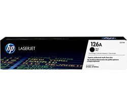 HP 126A CE310A, Cartuccia Toner Originale HP da 1200 Pagine, Compatibile con le Stampanti HP LaserJet Pro CP1025 e CP1025nw, Nero