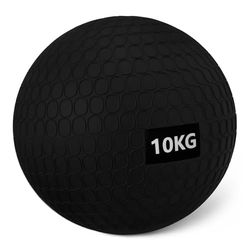 Amazon Basics, Palle mediche/slam ball per esercizi, 10 kg, Nero