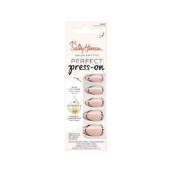 Sally Hansen Faux Ongles Salon Effects Perfect Press-On, 041 NEEDING SPACE, N'abîment pas vos Ongles Naturels, Manucure Rapide & Facile, Résultat Professionnel, Capsules Réutilisables.