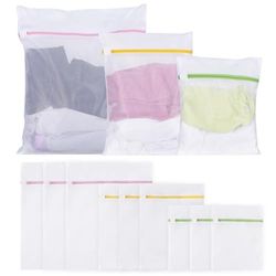 Laundry Bag for Washing Machine, Pack of 9, Laundry Net, Laundry Bag, Washing Machine Bag, Suitable for Jackets, Sweaters, Shirts, Socks, Jeans, Plush Toys etc. (Large, Small, Medium)
