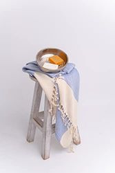 Questo Casa 100% Cotone Peshtemal, Asciugamano Turco, Asciugamano per Hammam, Fouta Ideale per Sauna, Spa, Bagno, Yoga e Spiaggia, 90x180 Cm