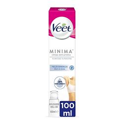 Veet Women's Hair Removal Cream for Axilas and Bikini Area with roll-on applicator for Sensitive Skin, Long-Lasting Softness, 100 ml