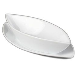 'Holst Porcelaine Bat 223 FA1 Coque 23 cm Set de présentation 2 pièces Bateau Bateau, Blanc, 25 x 12 x 5,5 cm