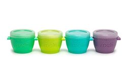 melii Snap & Go Baby Food Freezer Storage Containers & Snack Containers -Set of 4, 6oz