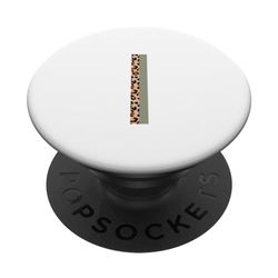 Lettera I Iniziale Alfabeto Monogramma Boho Leopard Verde PopSockets PopGrip Intercambiabile