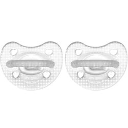 Chicco PhysioForma Gommotto Luxe, Sucette en silicone 2-6 mois, Gommotto doux et délicat, 2 pièces, Nouvelle version, Neutre