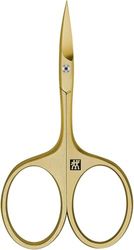 ZWILLING Cuticle Scissors (for Fine Cutting of Cuticles and Skin Remnants, Safe Nail Care, Sharp Edge) Premium, Gold, 95 mm