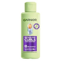 Garnier Method For Curls Moisture Pre-Shampoo, up to 7 days of moisture & curl definition. Designed, tested & approved on all curl types, incl. Type 4 curls & coils. Silicone free, Vegan Formula,150ml
