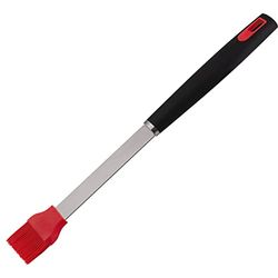 BBQ grillborstel, 39 cm, zwart/rood