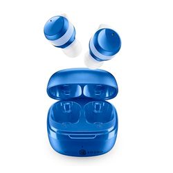 Music Sound - Flow – bezprzewodowy zestaw słuchawkowy Bluetooth – czas odtwarzania 25 godzin – niebieski