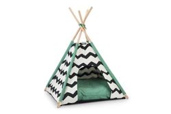 Beeztees 704744 BZ Tipi Tent Kioni - Sacco Nanna 50 x 50 x 80 cm, Colore: Nero/Bianco