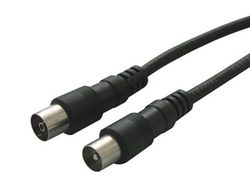 Brightium 1,5 m lång RG59 koaxialkabel för TV-anslutning, perfekt för video- och ljudsignalöverföring.